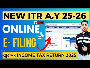 File ITR Now ITR Filing AY 2025-26 F.Y 2024-25| Live Demo of ITR Filing from Form 16| How to file