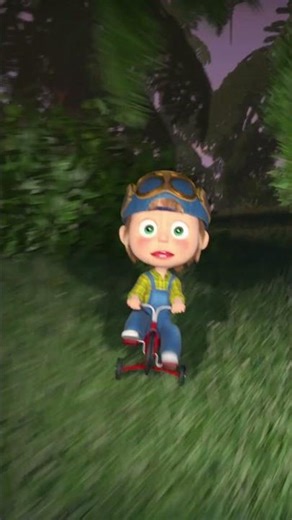 Curvas Radicais! 🏎️🔥 #shorts #mashaeourso #AulasDeDireção #mashaandthebear #crianças