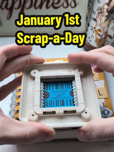 January 1st...let's get this started 😊 the calibration sheet for my mini printer that I refilled #scrapjournal #journal #journalwithme #journaling #ascrapaday
