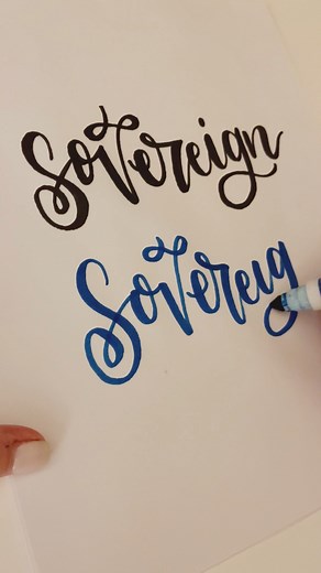 67K views · 1.7K reactions | Permanent marker vs. Crayola + a characteristic of God that has pulled me out of dark times! #lettering #crayolalettering #fauxcalligraphy #handlettering #sovereign #Godissovereign #reformedtheology | Imperfect Dust - Hand Lettered Art by Danielle | Facebook