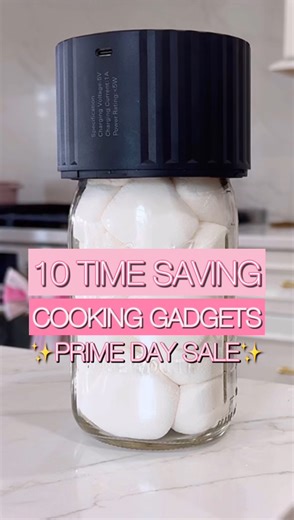 No. 10 even works for the tiny stuck sauce lids 👀 Comment ICE and I’ll send you a message with all the links and details from this video!💕 10 Handy Kitchen Gadgets on Sale for Prime Day: Save Big on These Must-Have Tools!1. Double Icemaker and Storage Container: Solve your icemaker issues with this space-saving solution that can hold six trays of ice without taking up freezer space.2. @brigii.official Mason Jar Vacuum Sealer: Preserve your food easily with this versatile sealer that works with