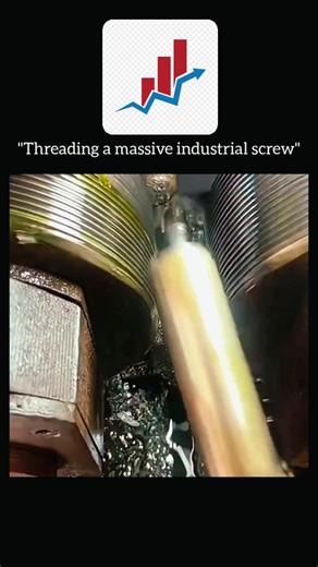 Entrepreneur | Startup Mindset | Business on Instagram: "Threading a massive industrial screw feels like watching raw power meet perfect precision. It’s one of those processes that looks deceptively simple—just metal twisting into metal—but in reality, it’s a quiet masterclass in alignment, patience, and technique. One wrong angle, one tiny miscalculation, and everything grinds, jams, or snaps. But get it right, and the entire machine locks into harmony with a satisfying, flawless fit. There’s s