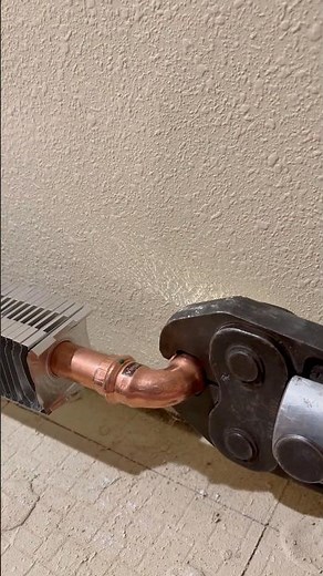 Baseboard Element Installation #plumbing #hvac