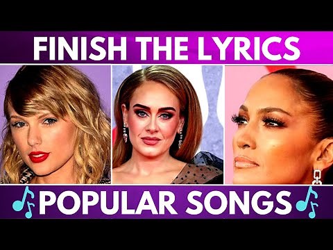 Can You Finish the Lyrics of These Popular Songs? | Finish the Lyrics Quiz