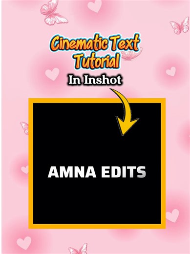 Cinematic text tutorial in INSHOT #CinematicText #InShotTutorial #VideoEditing #FYP #ForYou