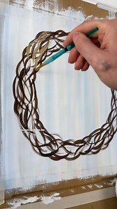 366K views · 1.2K reactions | [clip] How to paint a wreath! #paintingideas #tutorial #beginnerfriendly #4thofJuly | Emily Seilhamer Art | Facebook