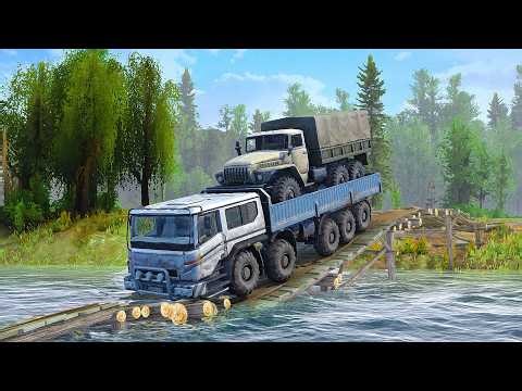 can This Giant Silver Truck Haul ONE Military Truck Over DEADLY Waters?