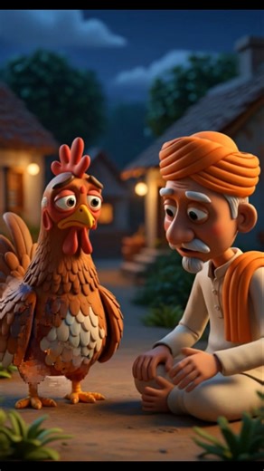 kisaan 👳 or 🐓murgi ke ande🥚#viral #cartoon #ai #trending