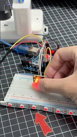 The magic of RGB light strips!Color recognition modules transform your world 🌈#rgb #arduino