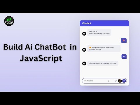 Build AI Chatbot in HTML CSS & JavaScript | AI Chatbot Tutorial in JavaScript