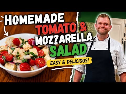 How to Make the BEST Tomato & Mozzarella Salad (Caprese Recipe!)