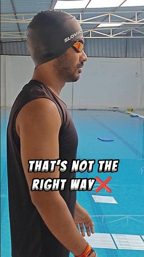 Right Vs Wrong way to wear a Swim Cap - Swimming Tips for Beginners #swimming #swimmingtips #swim