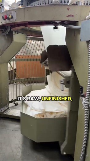 From yarn to fabric 🧶➡️🧵 This is how fabric is made at the mill