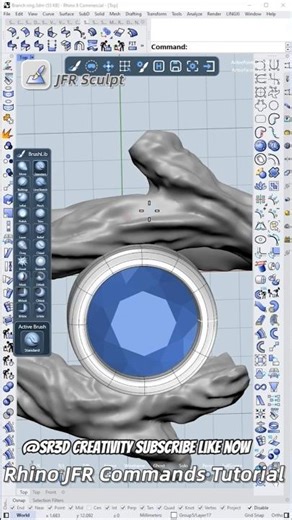 #jfr #rhino #cad #tutorial #youtube #design #new #software #foryou #shorts #viral #shortsviral #3d
