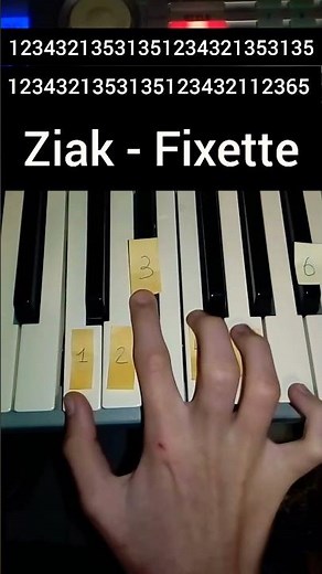 Ziak - Fixette - (Piano Tutorial) #shorts #piano