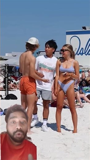 Prank on Beach Girl 😄😂 #funny #prank #comedy