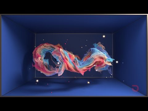 Houdini Abstract Particles with hip+nuke file