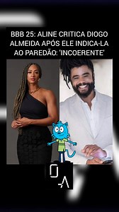 16K views · 381 reactions | BBB 25: Aline criticou o Diogo Almeida após ele puxá-la para o paredão no contragolpe #famosos #alinebbb25 #diogoalmeida #bbb25 #bbb #redebbb | Oniverso Abominável | Facebook
