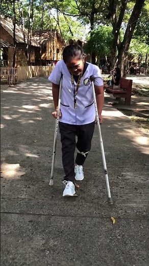 2 point gait crutches walking