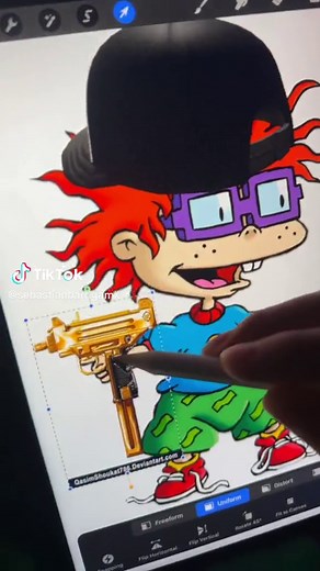 Chuckie Glow Up into Rich Kid - Drawing Carlitos in Alucín