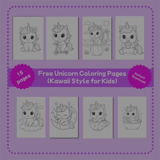15 Unicorn Coloring Pages for Young Artists