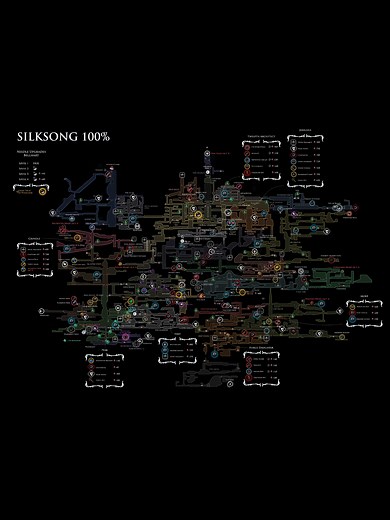 Mapa Completo de Hollow Knight: Silksong para Jogadores