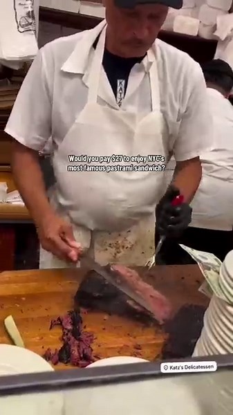Pastrami on rye with mustard is the number 1 sandwich at Katz’s Delicatessen
