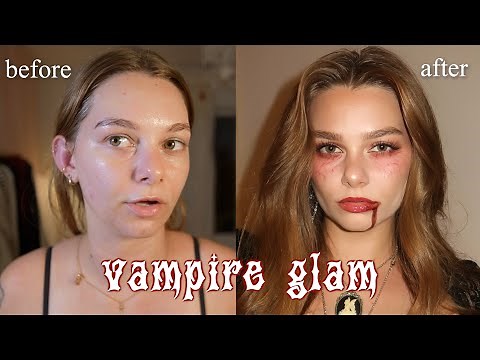 hot vampire glam makeup tutorial🩸