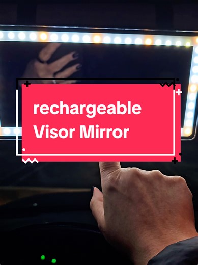 Rechargeable Car Vanity Mirror for Effortless Makeup
