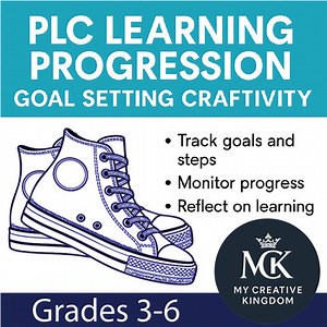 PLC Learning Progression Goal Setting Craftivity | Student Data Tracker