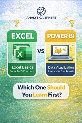 Excel vs Power BI – Which One Should You Learn First? 📊🤔#analytics #powerbi #excel @AnalyticaSphere