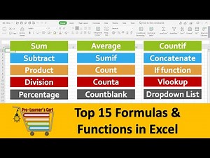 Top 15 Formulas & Functions in Excel - Simply Explained