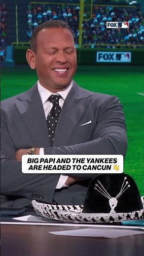 Big Papi sends the Yankees on their way to Cancun with one final "DAAAAA Yankees Lose!" 😅 #yankees