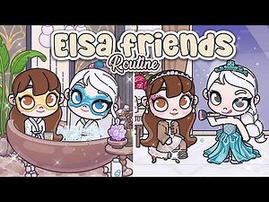 My Night Routine with Princess Elsa ❤️✨| Avatar World