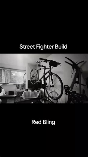 Red Parts on Street Fighter Bike Build #bicycles #gravel #ebikes #cycling #bikes