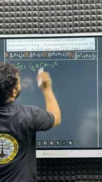 A body starts moving from rest with constant acceleration covers #physics #jee #neet #nda #viral