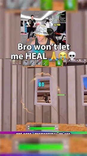 LET ME HEAL 😡😭 #fortnite #gaming #shorts