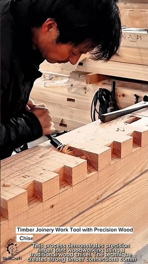Timber Joinery Work Tool with Precision Wood Chisel #worktool