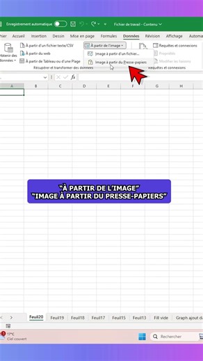 Un collègue t'a envoyé un tableau… en image… dans un Word ? 🙃 Respire, y'a une solution 👇 1️⃣ Clic
