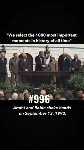 History / Reels | September 13, 1993. One of the most significant events of the late 20th century took place on the White House lawn, under the gaze of... | Instagram