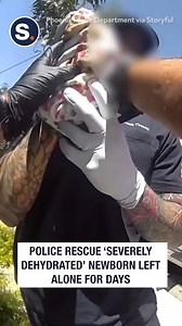 60K views · 511 reactions | This baby had been left for days and the police rescued and brought the newborn back to life. 凉 | storyful | Facebook