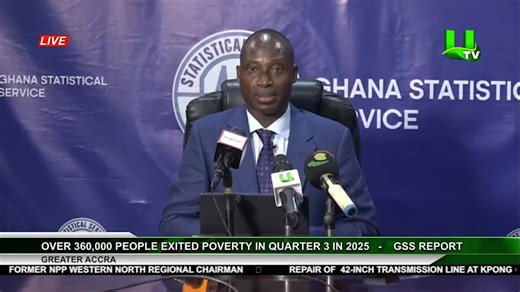 Over 360,000 people exited poverty in quarter 3 in 2025 - Ghana Statistical Service Report #UTVNews | UTV Ghana