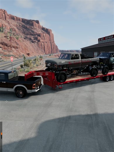 monster trucks mod #beamng #monsterjam #diesel #fyp #rig