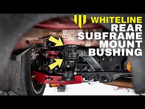 Whiteline Rear Subframe Bushing Insert Install