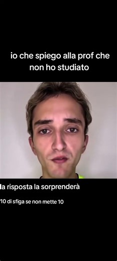 Io che spiego alla prof che non ho studiato 😓: