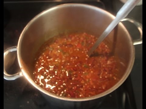Homemade Red Chili With Beans Recipe