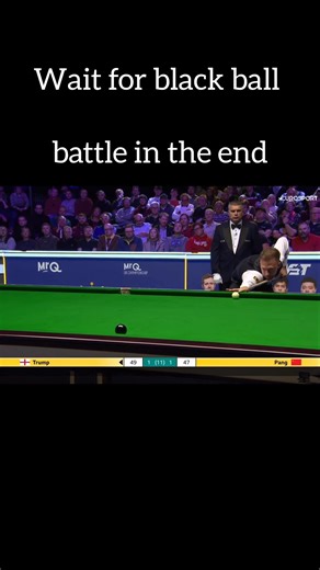 wait for black ball battle between Judd Trump and Pang Junxu#snookerbattle