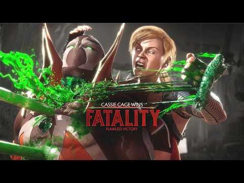 MK11 - Cassie cage Sunset after Dark Performs All Fatalities