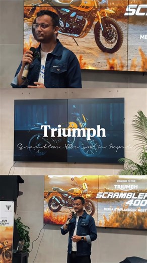 Triumph Scrambler 400 XC Motorcycle Launch in Nepal