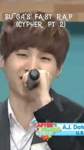 [ SUGA's fast rap - Cypher pt2 ] Yoongi spitting fire with that tongue technology 🔥